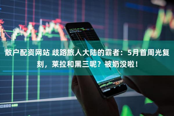 散户配资网站 歧路旅人大陆的霸者：5月首周光复刻，莱拉和黑三呢？被奶没啦！